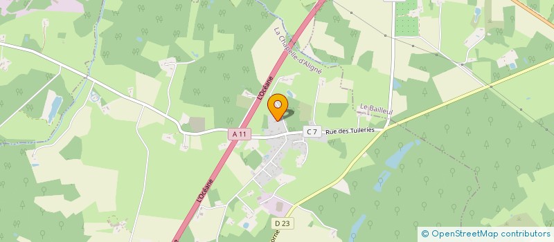 localisation de l'entreprise MONSIEUR HENRY BOULEAU  LA CHAPELLE-D'ALIGNE