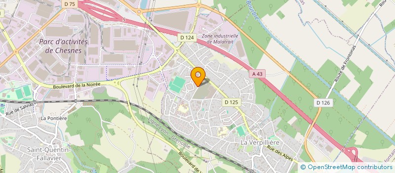 localisation de l'entreprise MONSIEUR HENRY BRAIMA JUANAH à LA VERPILLIERE