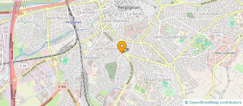 localisation de l'entreprise MONSIEUR HENRY CASTRO UCHO  PERPIGNAN