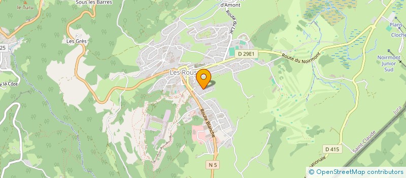 localisation de l'entreprise MONSIEUR HENRY COLIN  LES ROUSSES