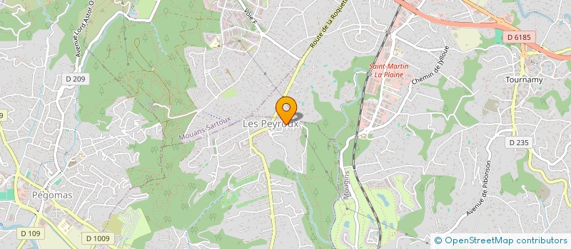 localisation de l'entreprise MONSIEUR HENRY CRUZADO à LA ROQUETTE-SUR-SIAGNE