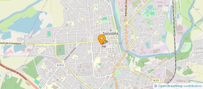 localisation de l'entreprise MONSIEUR HENRY DAUBRESSE à SOISSONS