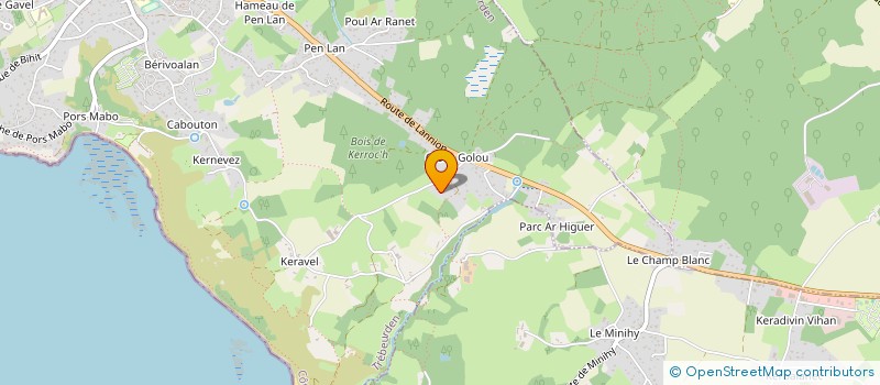 localisation de l'entreprise MONSIEUR HENRY DE LANGLE  PLEUMEUR-BODOU