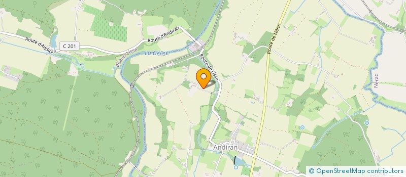 localisation de l'entreprise MONSIEUR HENRY DE LISLEFERME  ANDIRAN