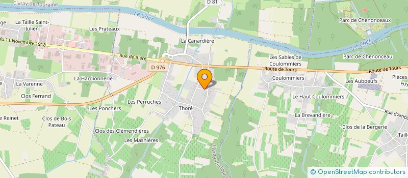 localisation de l'entreprise MONSIEUR HENRY DE THORAN  CIVRAY-DE-TOURAINE