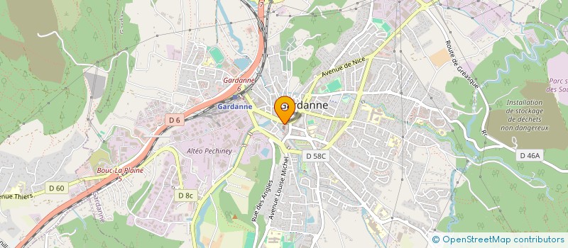 localisation de l'entreprise MONSIEUR HENRY DOLLIE  GARDANNE