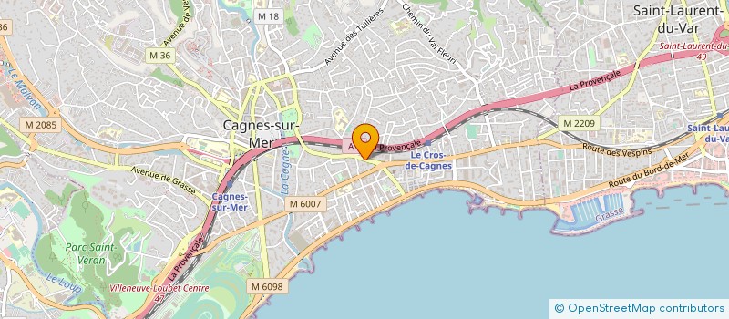 localisation de l'entreprise MONSIEUR HENRY DUFAURE DE LAJARTE à CAGNES-SUR-MER