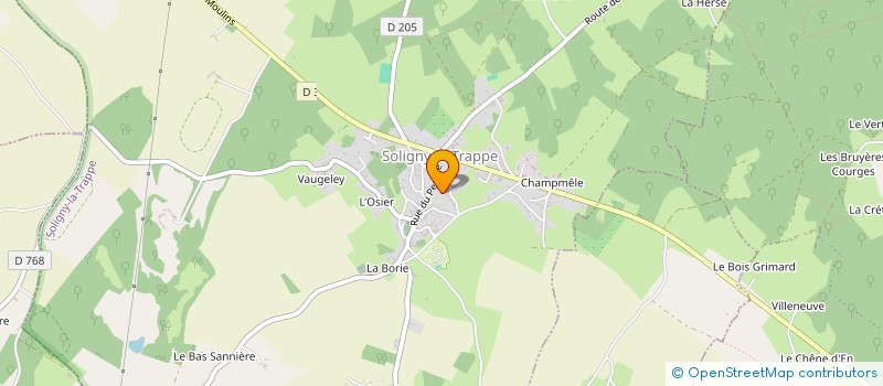 localisation de l'entreprise MONSIEUR HENRY DUVAL à SOLIGNY-LA-TRAPPE