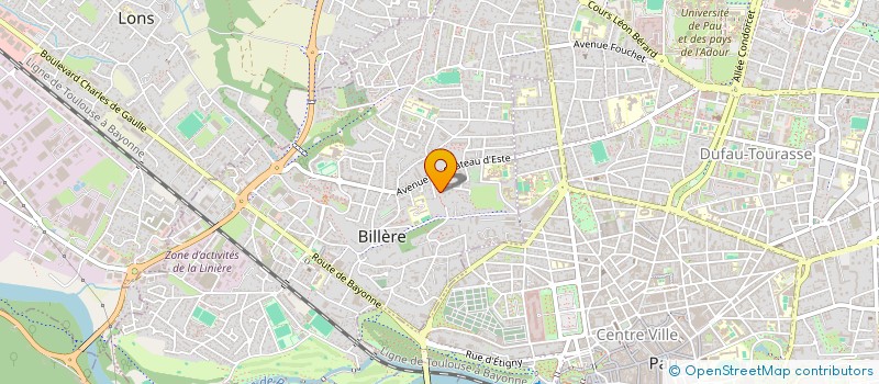 localisation de l'entreprise MONSIEUR HENRY ESTEVE  BILLERE