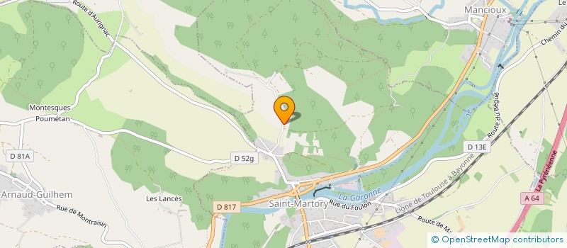 localisation de l'entreprise MONSIEUR HENRY FROSSARD  SAINT-MARTORY