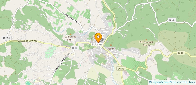 localisation de l'entreprise MONSIEUR HENRY GERAUD DE GALASSUS  ROGNES