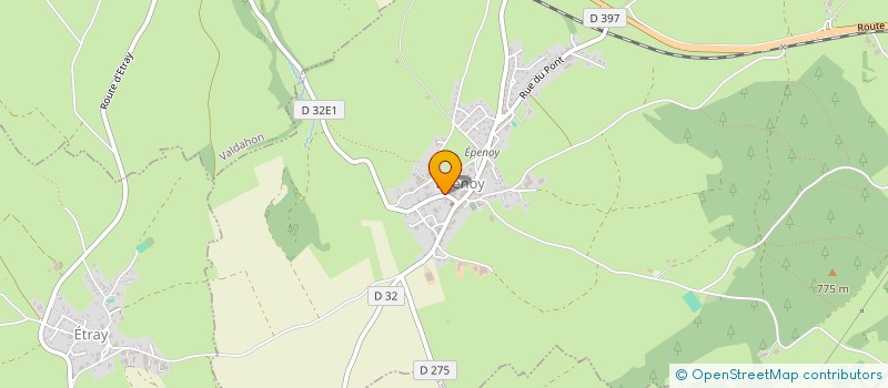 localisation de l'entreprise MONSIEUR HENRY GUILLEMIN  EPENOY