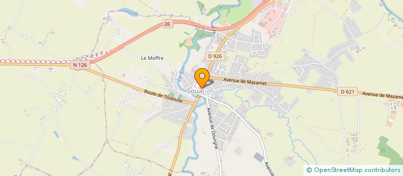 localisation de l'entreprise MONSIEUR HENRY HORMIERE  SOUAL