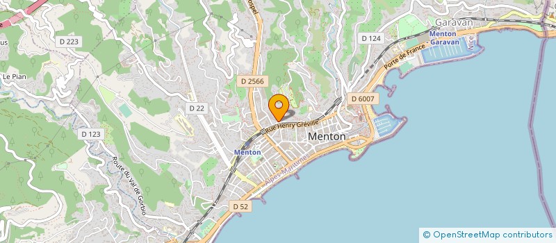 localisation de l'entreprise MONSIEUR HENRY LALLOYAUX à MENTON