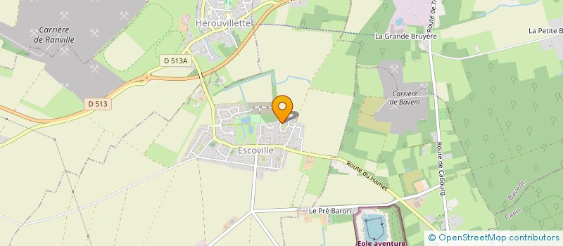 localisation de l'entreprise MONSIEUR HENRY LEROUX  ESCOVILLE