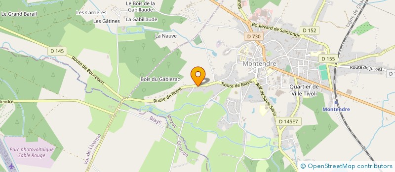 localisation de l'entreprise MONSIEUR HENRY LEVOIR à MONTENDRE