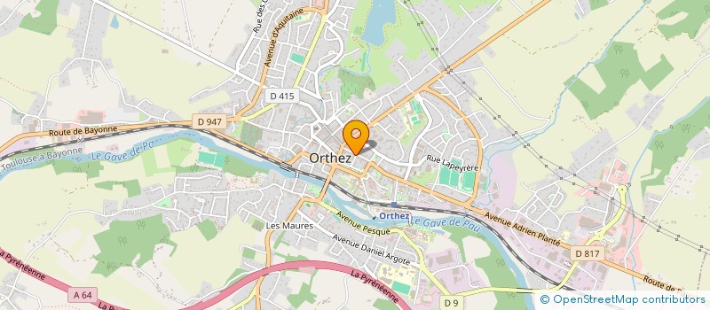 localisation de l'entreprise MONSIEUR HENRY MANOUX  ORTHEZ