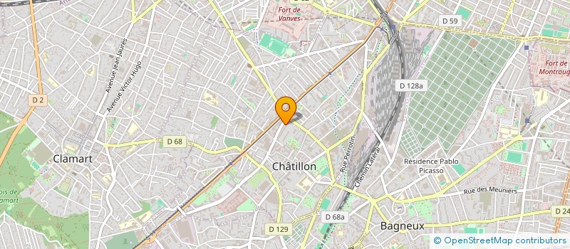 localisation de l'entreprise MONSIEUR HENRY MERGUI  CHATILLON