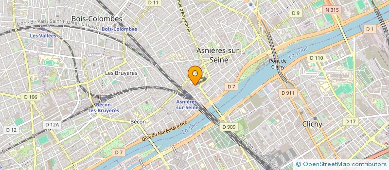localisation de l'entreprise MONSIEUR HENRY MERLY à ASNIERES-SUR-SEINE