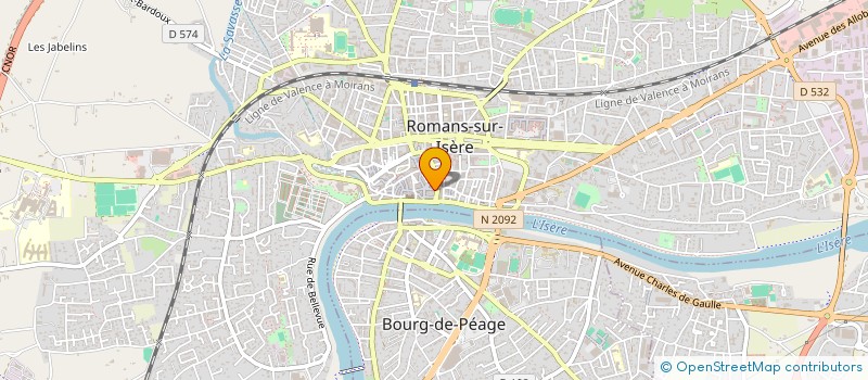 localisation de l'entreprise MONSIEUR HENRY MOLINARI  ROMANS-SUR-ISERE