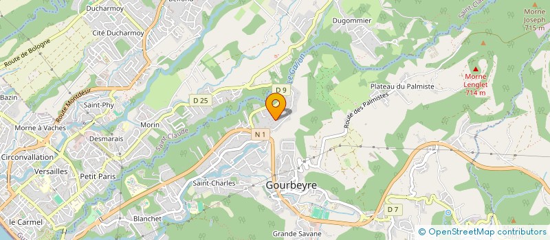 localisation de l'entreprise MONSIEUR HENRY MONORAL  GOURBEYRE