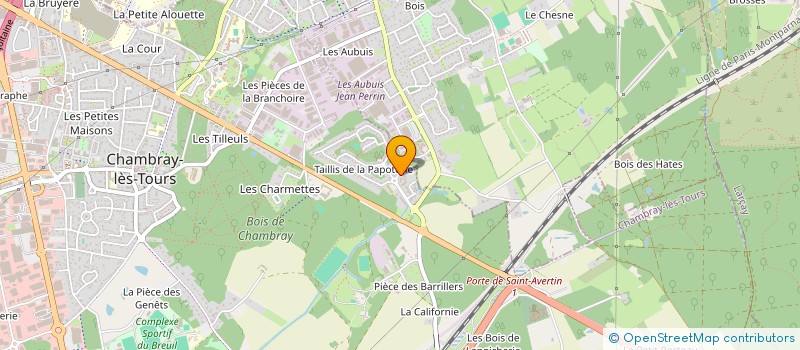 localisation de l'entreprise MONSIEUR HENRY MOREAU  CHAMBRAY-LES-TOURS