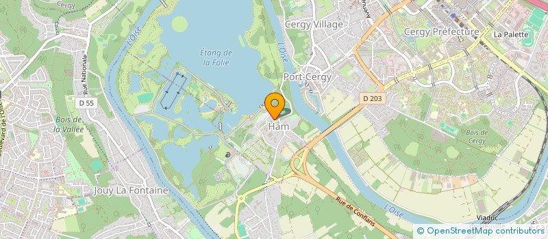 localisation de l'entreprise MONSIEUR HENRY MOUCHE  CERGY