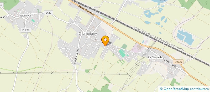 localisation de l'entreprise MONSIEUR HENRY NADEAU  CHAMPIGNY