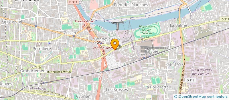 localisation de l'entreprise MONSIEUR HENRY ROSSIGNOL  VILLEURBANNE