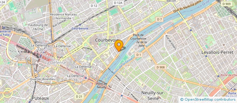 localisation de l'entreprise MONSIEUR HENRY ROUGE à COURBEVOIE