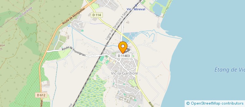 localisation de l'entreprise MONSIEUR HENRY ROUX DE BEZIEUX  VIC-LA-GARDIOLE