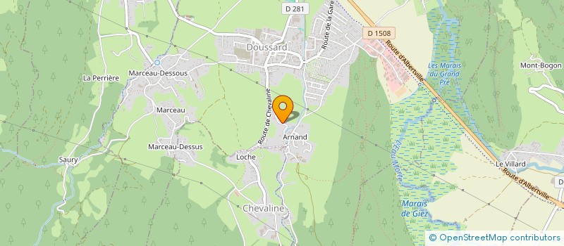 localisation de l'entreprise MONSIEUR HENRY SALLAZ  DOUSSARD