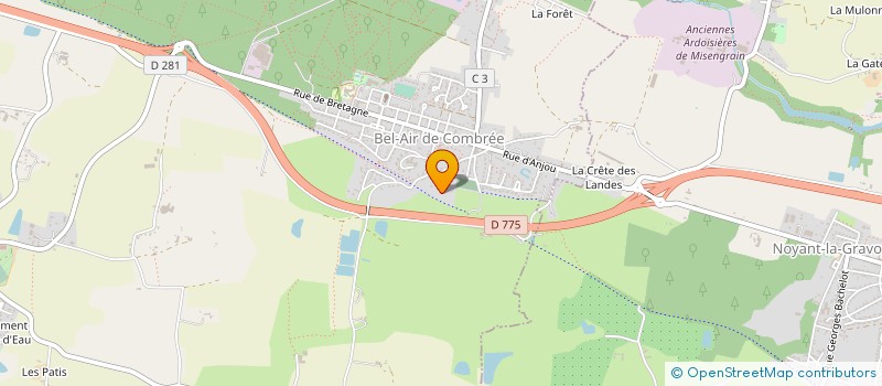 localisation de l'entreprise MONSIEUR HENRY SCALA  OMBREE D'ANJOU