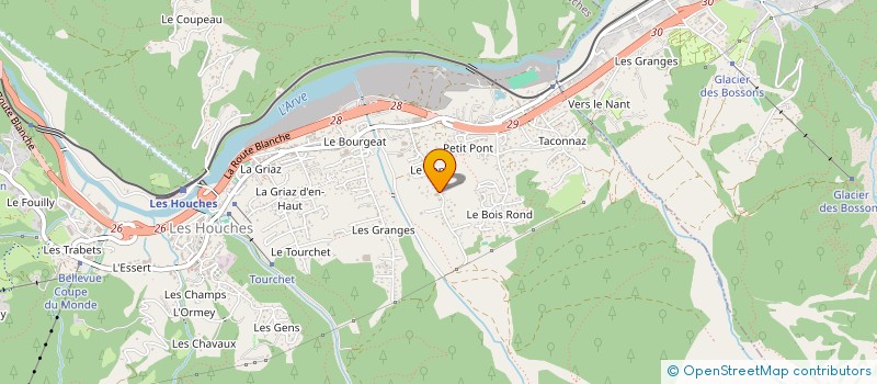 localisation de l'entreprise MONSIEUR HENRY SMALL à LES HOUCHES