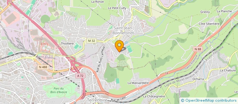 localisation de l'entreprise MONSIEUR HENRY VERNAY  SAINT-JEAN-BONNEFONDS