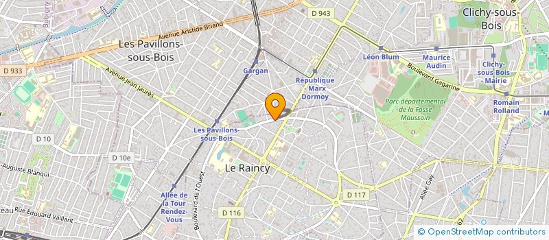 localisation de l'entreprise MONSIEUR HENRYK SINGER  LE RAINCY