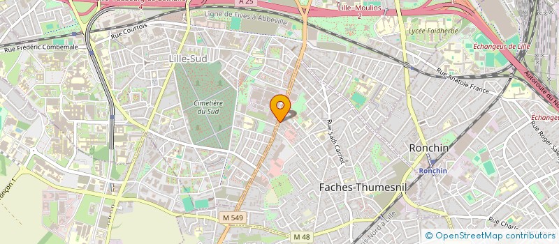 localisation de l'entreprise MONSIEUR HENZE DEBARRE  FACHES-THUMESNIL