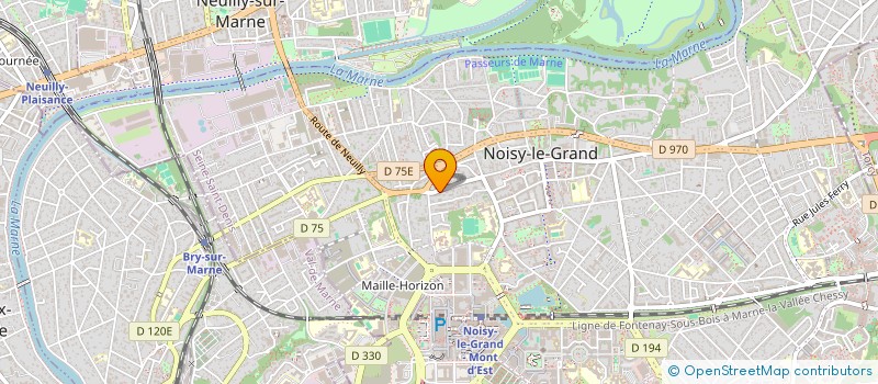 localisation de l'entreprise MONSIEUR HENZO LINO DE OLIVEIRA  NOISY-LE-GRAND