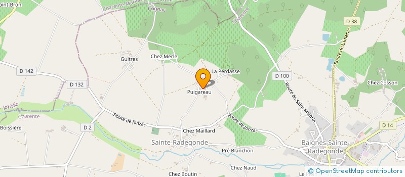 localisation de l'entreprise MONSIEUR HENZO NOEL  BAIGNES-SAINTE-RADEGONDE