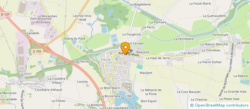 localisation de l'entreprise MONSIEUR HEOL JEFFROY à HEDE-BAZOUGES