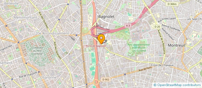 localisation de l'entreprise MONSIEUR HERALD BLONDEL  BAGNOLET