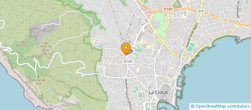 localisation de l'entreprise MONSIEUR HERANT EBIOSSAN à LA CIOTAT
