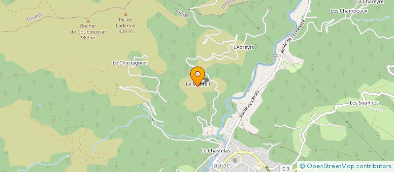 localisation de l'entreprise MONSIEUR HERBE GEA  LALEVADE D'ARDECHE