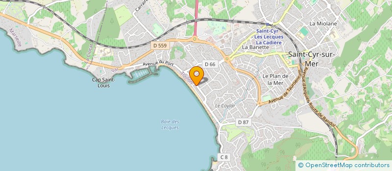 localisation de l'entreprise MONSIEUR HERBERT DUPERRY à SAINT-CYR-SUR-MER