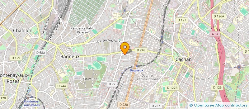 localisation de l'entreprise MONSIEUR HERINANTENATNA RAKOTOARISOA  BAGNEUX