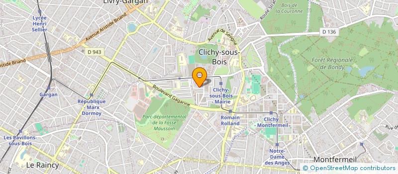 localisation de l'entreprise MONSIEUR HERITIER LEMA WA  CLICHY-SOUS-BOIS