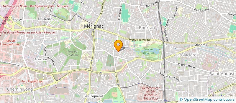 localisation de l'entreprise MONSIEUR HERMAN MEAUME  MERIGNAC