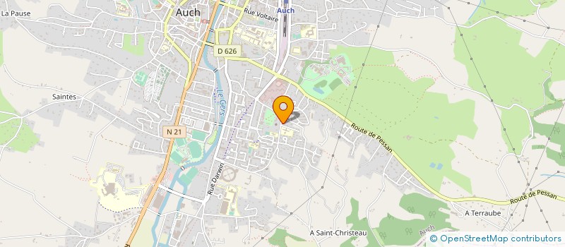 localisation de l'entreprise MONSIEUR HERMAN ROYET  AUCH