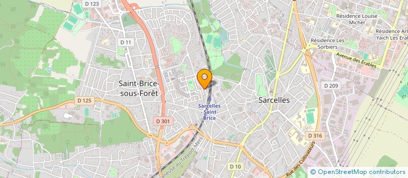 localisation de l'entreprise MONSIEUR HERMANN AVLESSI  SAINT-BRICE-SOUS-FORET