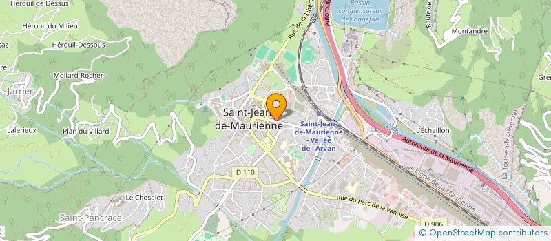 localisation de l'entreprise MONSIEUR HERMANN BERGER à SAINT-JEAN-DE-MAURIENNE